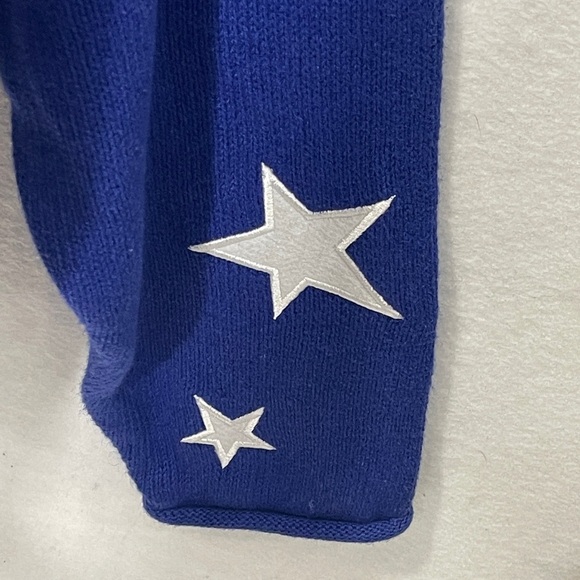 The Quacker Factory Embroidered Patriotic Blue Stars Flag Cardigan Sweater 2X - Picture 6 of 8